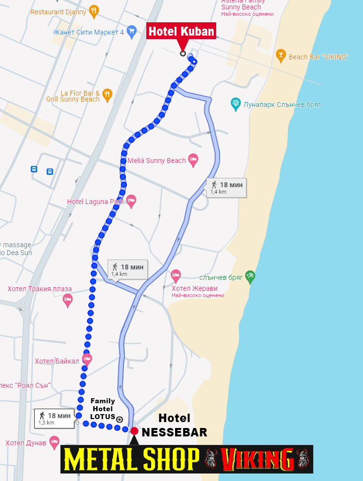 Rock Metal Shop - Sunny Beach Map